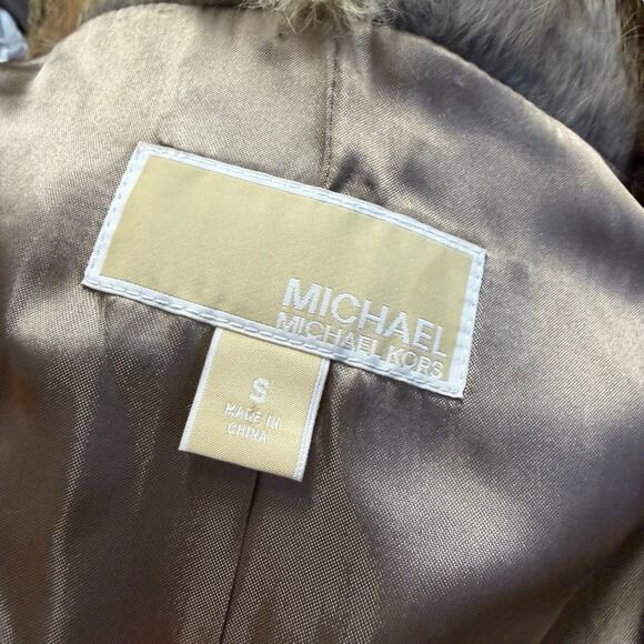 MICHAEL KORS AUTHENTIC RABBIT FUR VEST COZY LUXURY FALL WINTER SIZE S VGUC - Picture 6 of 9